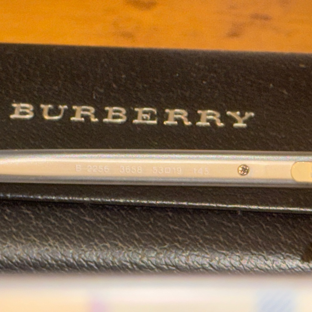 Burberry Black Glasses With Rectangular Frame - image 5